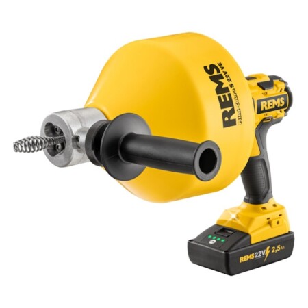 Cordless sewer pipe cleaning device REMS Mini–Cobra S 22V VE Set L-Boxx H - Rems