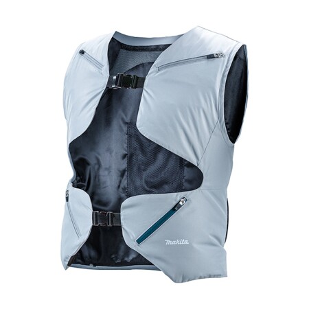 Cordless ventilated vest MAKITA DFV214A01, white, S-L - Makita