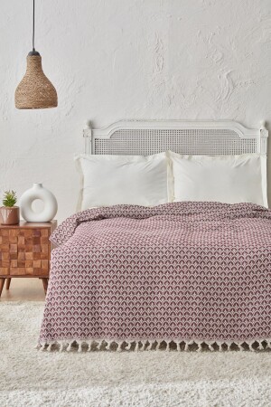 Cordoba Claret Red Double Hecht 200x230 cm - Karaca Home
