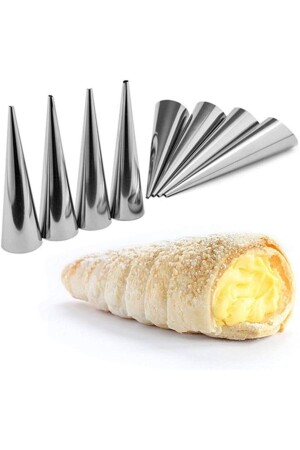 Corne Mold Torpedo Funnel Dessert Mold 20 Pieces 12cm - Nar Kalıp