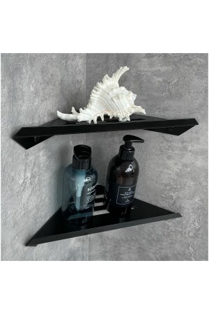 Corner Metal Shelves for Bathroom with 2 Tiers. Set 2 Pieces samf-1 - ATAK İKLİMLENDİRME
