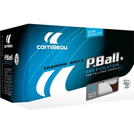 Cornilleau P-Ball ABS Evolution 1* x72 - White - Cornilleau
