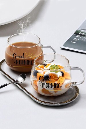 Costa Good Morning 400 ml hitzebeständiger 2-teiliger Becher aus Borosilikatglas Perotti Costa Good - Perotti