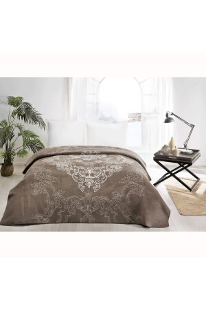 Cotton Blanket Lorena Brown Double 3290-60 - Taç
