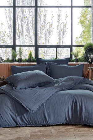 Cotton Double Muslin Duvet Cover Set - Shine Shine Double Duvet Cover - Dantela