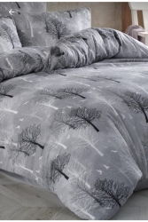 Cotton Gri Ağaç Tek Kişilik Nevresim Seti Yeni14533 0145334 - Sheri Home