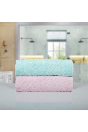 Cotton Hand Towel Face Towel Set of 2 50 X 90 cm. ILGINHOMEPAMUKELYUZ - ILGIN HOME