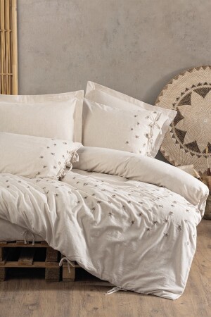 Cotton Keten Çift Kişilik Nevresim Takımı Arie 8680108067871 - Cotton Box