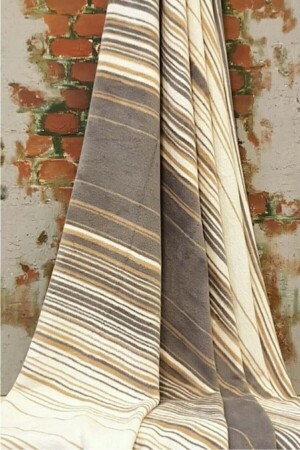 Cotton Laptop TV Blanket (130x170)-striped Beige - Özdilek