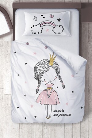 Cotton Micro Satin Braided Princess Children's Room Children's Duvet Cover Set ibrtnb207 - instababyrooms