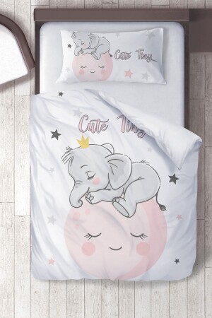 Cotton Micro Satin Elephant's World Children's Room Children's Duvet Cover Set ibrtnb335 - instababyrooms