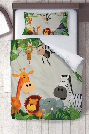 Cotton Micro Satin Favorite Safari Children's Room Children's Duvet Cover Set ibrtnb365 - instababyrooms