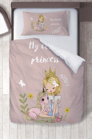 Cotton Micro Satin Girl Reading Books Bedroom Children's Duvet Cover Set Model No:261 ibrtnb349 - instababyrooms