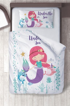 Cotton Micro Satin Mermaid 3 Kids Bedroom Kids Duvet Cover Set ibrtnb181 - instababyrooms