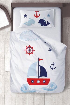 Cotton Micro Satin Sailor Series Children's Room Children's Duvet Cover Set ibrtnb324 - instababyrooms