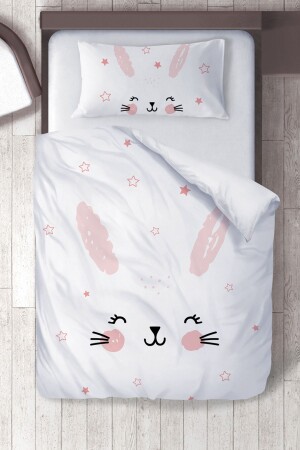 Cotton Micro Satin Silent Rabbit Children's Room Children's Duvet Cover Set ibrtnb214 - instababyrooms
