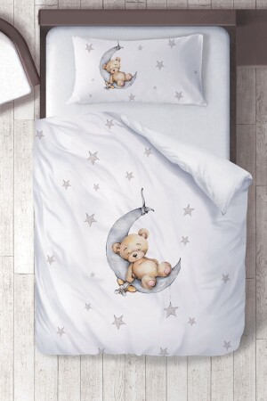 Cotton Micro Satin Water Color Teddy Bear Children's Room Children's Duvet Cover Set ibrtnb222 - instababyrooms