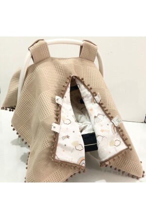 Cotton Muslin Fabric Double Sided Stroller Baby Carrier Cover babycity0131 - Babycitytr