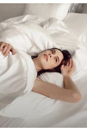 Cotton Plain White Ranforce Double Duvet Cover - Duvet Cover and 2 Pillowcases ceclassbeyaznevresim004 - mihriban