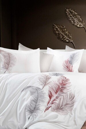 Cotton Satin Double Duvet Cover Set Iz White Duvet Cover - Dantela