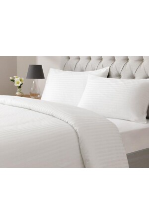 Cotton Satin Duvet Cover Set Double King Size 100% Cotton Satin (83 TEL) Closely Woven - Gön Ev Tekstili