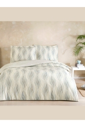 Cotton Satin Duvet Cover Set Montana Beige Double 3254-180 - Taç