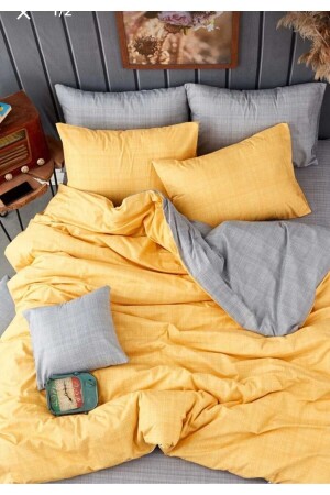 Cotton Single Double Sided Duvet Cover Set DOUBLE SIDED DUVET COVER SET - GASEL ÇARŞI