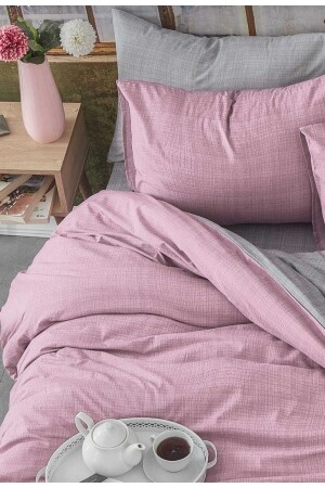 Cotton Single Double Sided Duvet Cover Set (Elastic Sheet) DOUBLE SIDED DUVET COVER TK. - GASEL ÇARŞI