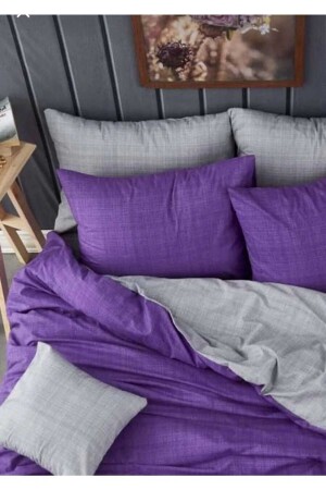 Cotton Single Double Sided Duvet Cover Set (Elastic Sheet) DOUBLE SIDED DUVET COVER TK. - GASEL ÇARŞI
