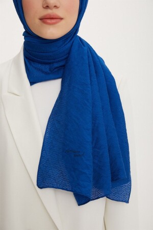 Cotton Star Shawl 3 Textured - 570 - Saks Blue - Armine