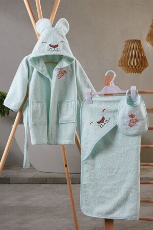 Cottonbox Babybadeset Aslan Mint - Cotton Box