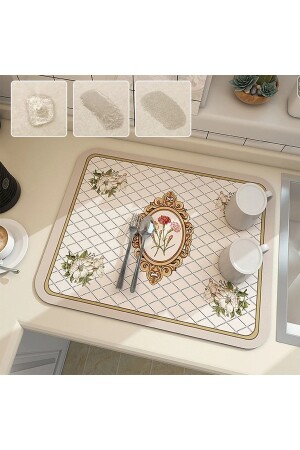 Counter Top Dish Drying Mat Non-Slip Drying Cloth Drying Mat - Else Dekor