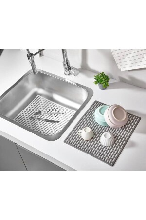 Countertop Dish Rack - In-Sink Mat Dish Drying Rack - Hazarpazar