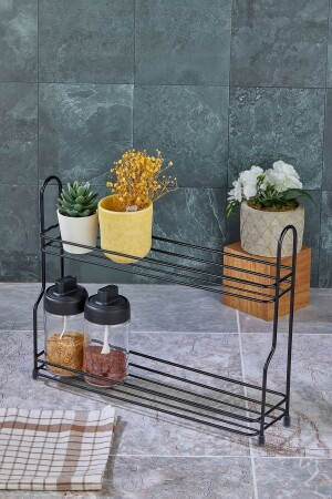 Countertop Organizer Spice Rack Stand Black - Spice Rack VG-303 - vipgross