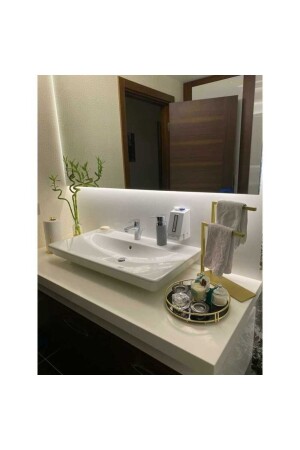 Cracker Countertop Towel Holder Gold HVT-520507 - ATAK İKLİMLENDİRME