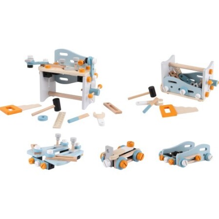 Craftsman's table Ecotoys 2in1 wooden - Eco Toys