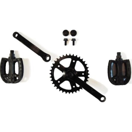 Crank set 90, 28T + pedals - BERG