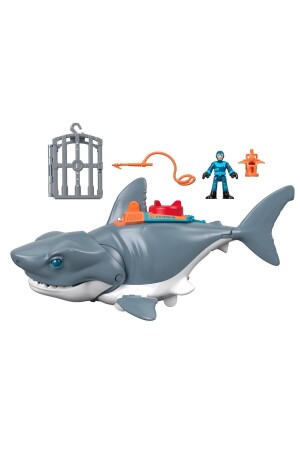 Crazy Shark Spielset – Figurenset mit realistischen Bewegungen – 11. 4×41. 3×17. 8C - Imaginext