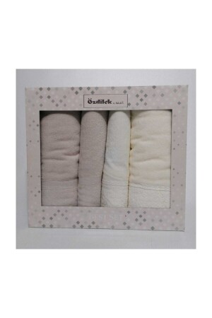 Cream Beige Orkide Best Set Turkish Bath Set ork3 - Özdilek