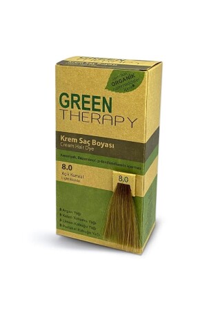Cream Hair Dye 8. 0 Light Auburn 231372ha - Green Therapy