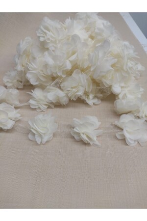 Cream Laser Cut Flower - Hobisma