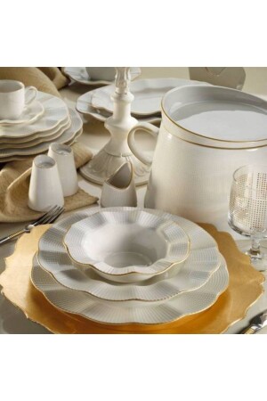 Cream Matte Milenda 83 Piece Dinner Set Mln83yt14r520 MLN83YT14R520 - Kütahya Porselen