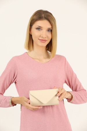 Cream Soft Evening Dress Bag Portfolio Clutch Bag - Efnanstore