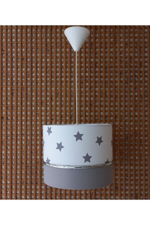 Cream Star Children's Room, Young and Baby's Room Single Chandelier Lighting Pendant Lampshade 9015 - ONAY AVİZE
