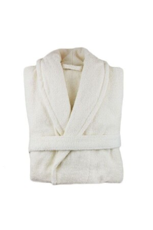Cream Unisex Bathrobe - Hizsoy Tekstil
