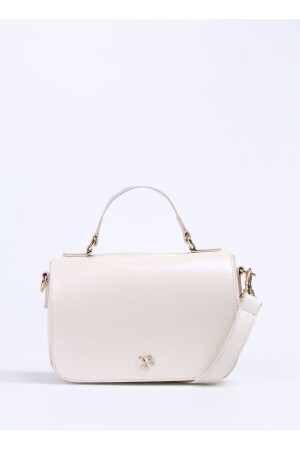 Cream Women's 19x12x7 cm Crossbody Bag MAT-TIGLA - Fabrika