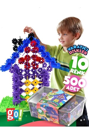 Creative Discs 500 Stück Stem Training kompatible ineinandergreifende Scheiben Lernspielzeug 35413218234521 - Go Toys