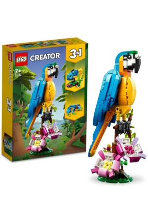 ® Creator Exotic Parrot 31136 - Toy Construction Set for Children Ages 7 and Up (253 Pieces) - LEGO