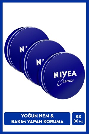 Creme 30ml- Caring Protection- Long Lasting Intensive Moisturizer- Hand, Face and Body- X3 Pieces - Nivea