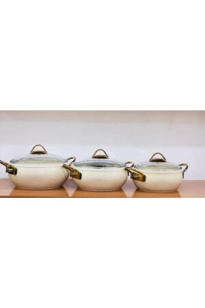 Cremepaste-Granit-Auflauf-Set, 6-teilig, K-549 - Özkent
